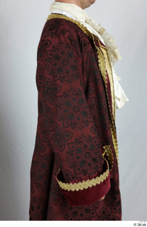  Photos Man in Historical Dress 40 18th century historical clothing red gold and jacket upper body 0012.jpg
